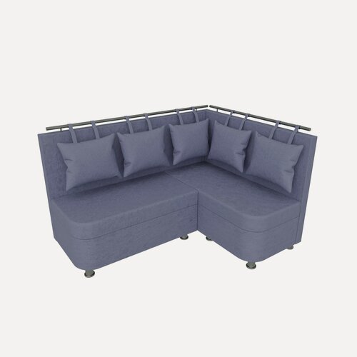 Изображение товара Кухонный уголок (диван) "Элегант" серый антивандальный правый с ящиками