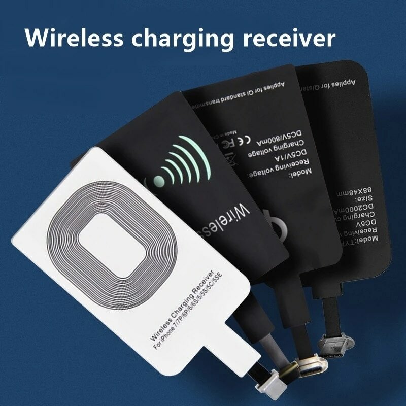 Qi беспроводной зарядный приемник Micro USB Type C универсальный быстрый беспроводной зарядный адаптер для Samsung Huawei iPhone для Xiaomi
