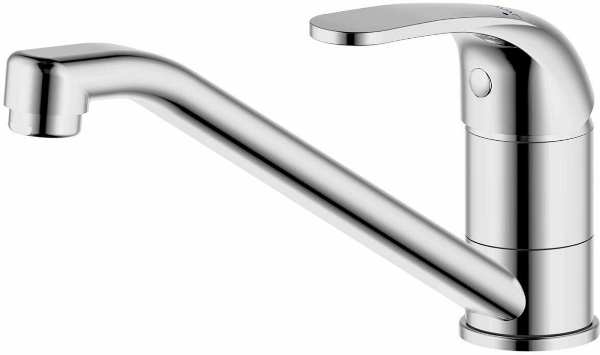 Смеситель для кухни Bravat fit с длинным носиком изливом f7135188cp-rus