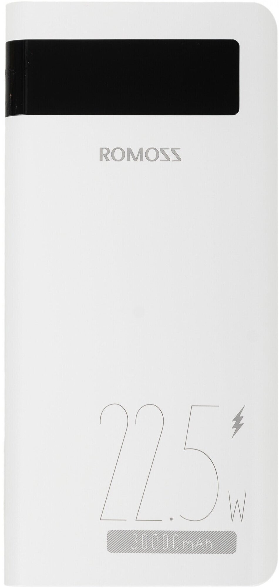 Внешний аккумулятор Romoss Sense 8PF 30000mAh 3A PD 2xUSB белый