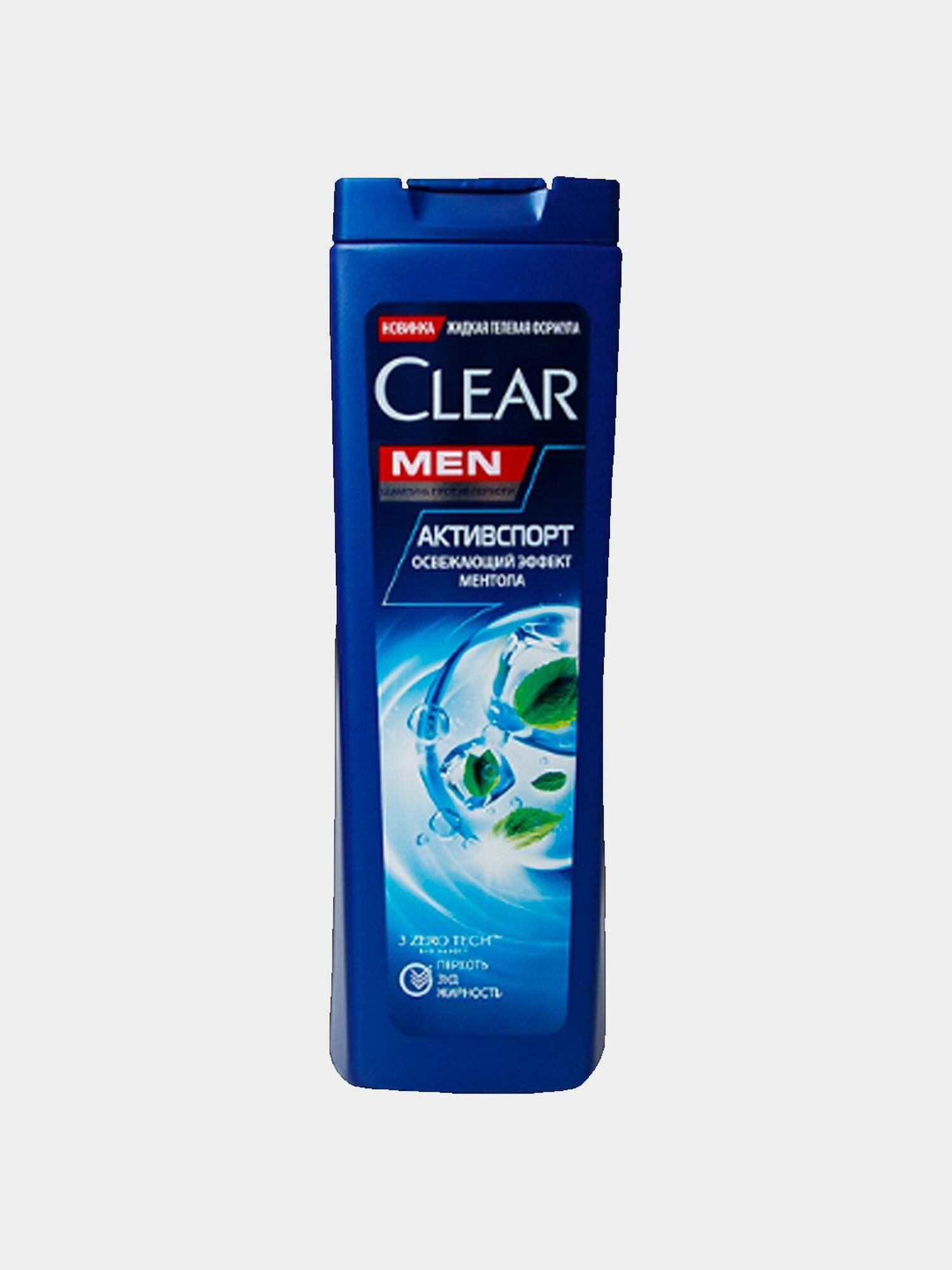 CLEAR Шампунь для волос Men 3в1 Освежающий эффект ментола 380мл