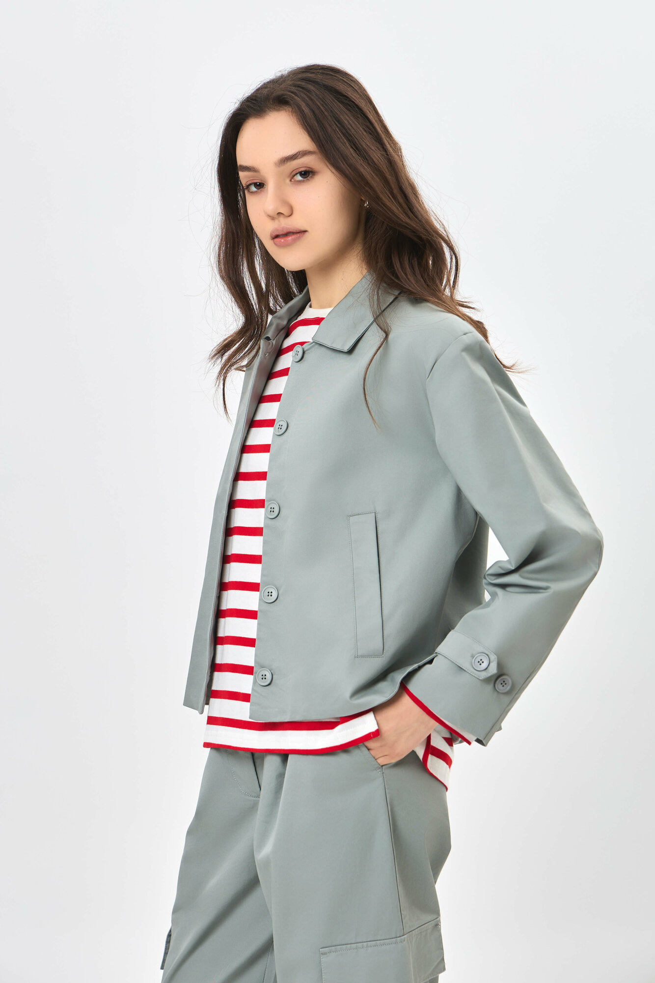 Ветровка TERRA PRO жакет, размер S, light grey — фото 1