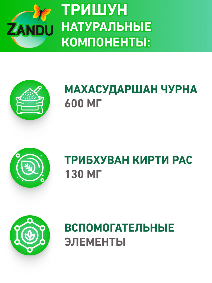Противовирусные Препараты При Простуде И Гриппе (Орви) Zandu trishun против простуды и вирусов, тришун для иммунитета 30 шт