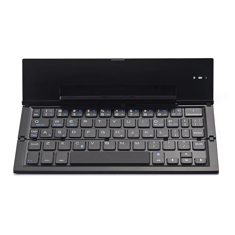 Складная беспроводная Bluetooth-клавиатура Geyes для iPhone, iPad, Samsung, Black, Russian