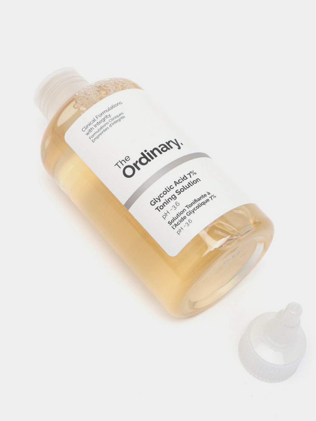 Отшелушивающий тоник с гликолевой кислотой и алоэ вера The Ordinary, очищает поры, 240 мл — фото 1