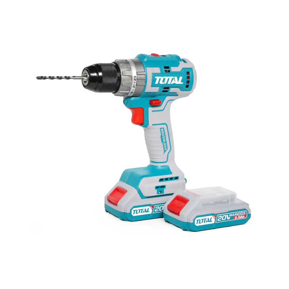 Дрель TOTAL TIDLI20605, быстрозажимная, бесщеточный двигатель, 2 скорости — фото 1