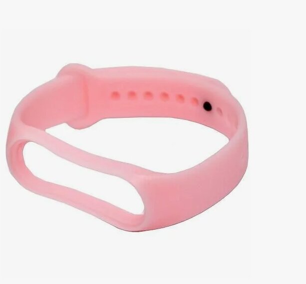 Ремешок силиконовый для Mi band 4/5/6 розовый красный микс + 1 подарок