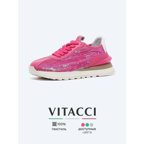 фото Кроссовки vitacci, размер 40, фуксия