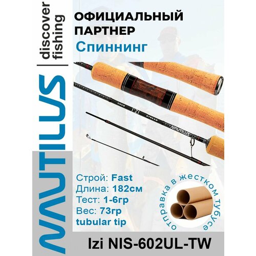 Спиннинг Nautilus Izi NIS-602UL-TW 182см 1-6гр