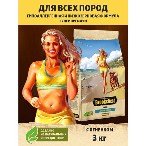 Корм для собак сухой для всех пород, гипоаллергенный BROOKSFIELD (Бруксфилд) Ягненок, 3 кг