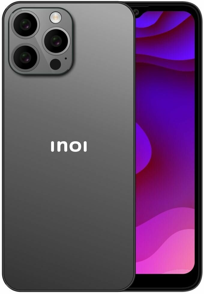 Смартфон INOI A72 (2023), 4/128 ГБ, 2 nano SIM, серый космос