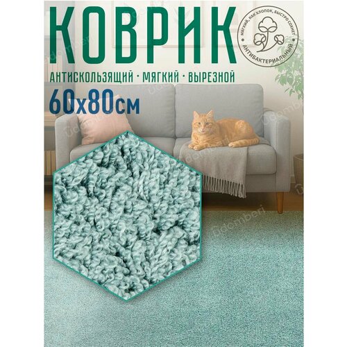 фото Ковер комнатный напольный с ворсом для зала 80х60 vdomberi