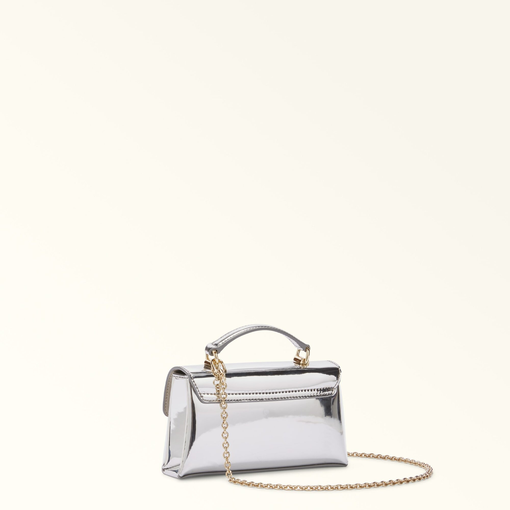 Сумка кросс-боди FURLA FURLA 1927 MINI CROSSBODY TOP HANDLE, серебряный — фото 1