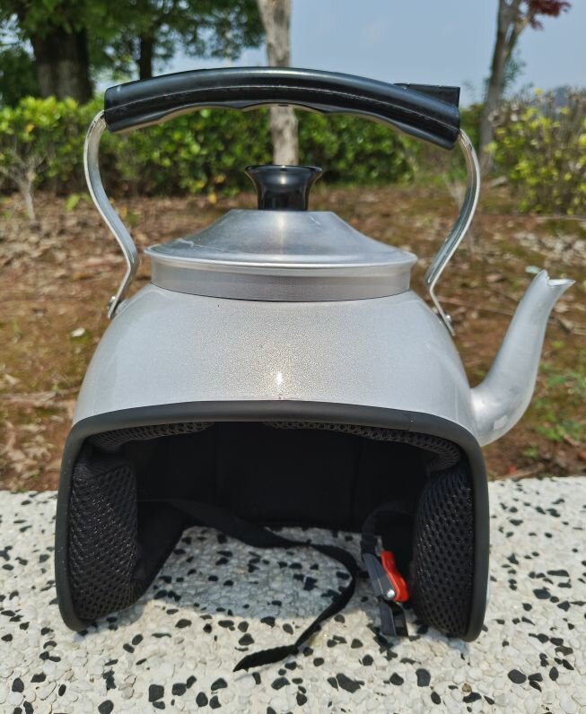 Мотоциклетный полушлем, причудливый шлем для видеосъемки, Форма чайника, универсальный размер