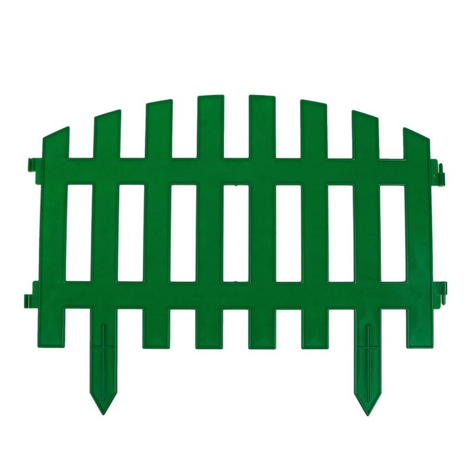 Ограждение декоративное 35 × 210 см 5 секций пластик зелёное RENESSANS Greengo
