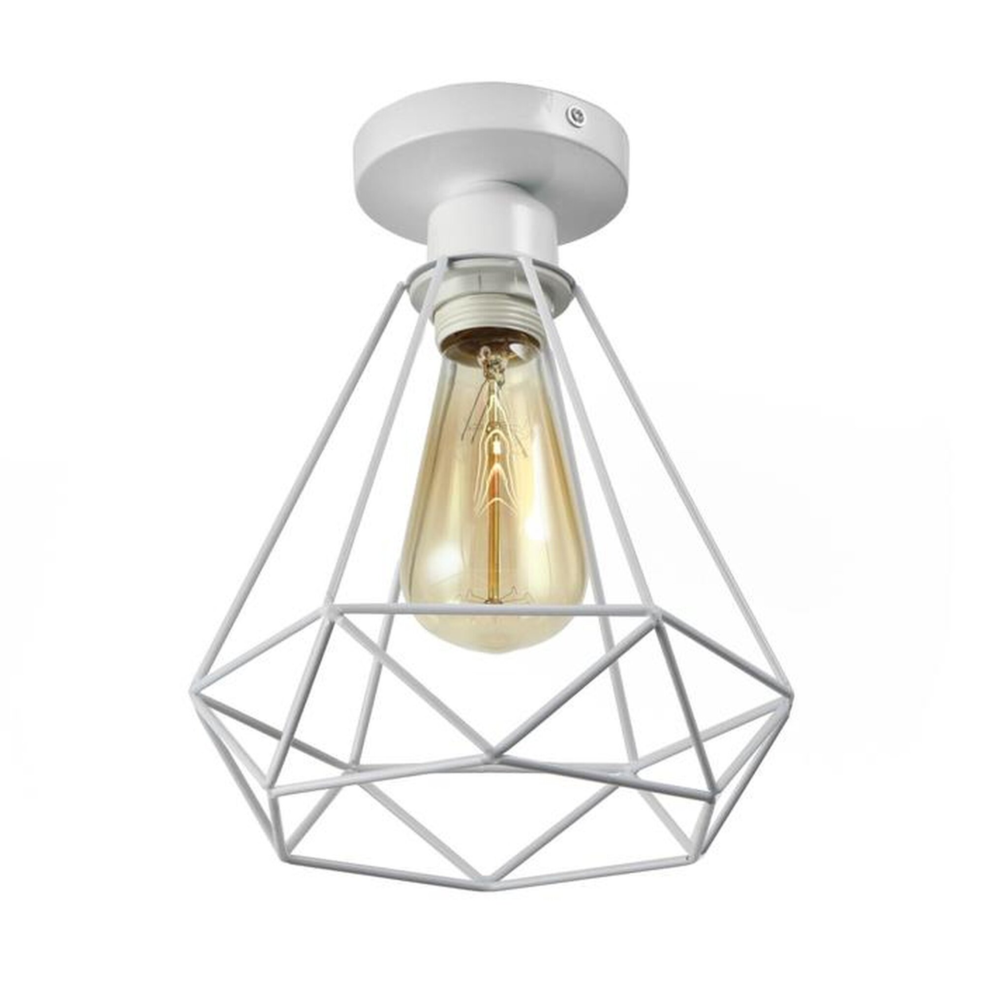 Люстра потолочная BayerLux  Адри   1 60 Вт   E27  белый  16 16 18 см