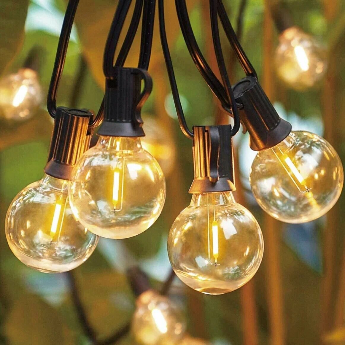 Ретро гирлянда уличная 15 метров 30 ламп +2 запасных защита IP65