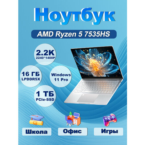 Ninkear 156 Ноутбук Intel N95 RAM 16 ГБ SSD 512 ГБ W11PRO 64999₽