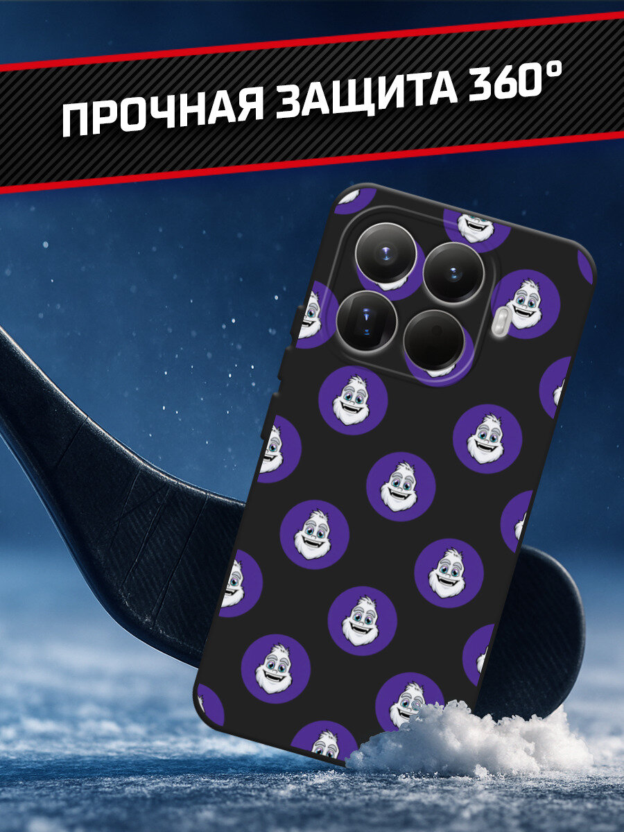 Льдогенераторы Xiaomi Чехол на Xiaomi 15T Pro 5G / Сяоми 15Т Про 5G с принтом КХЛ. Крут Паттерн из маскота