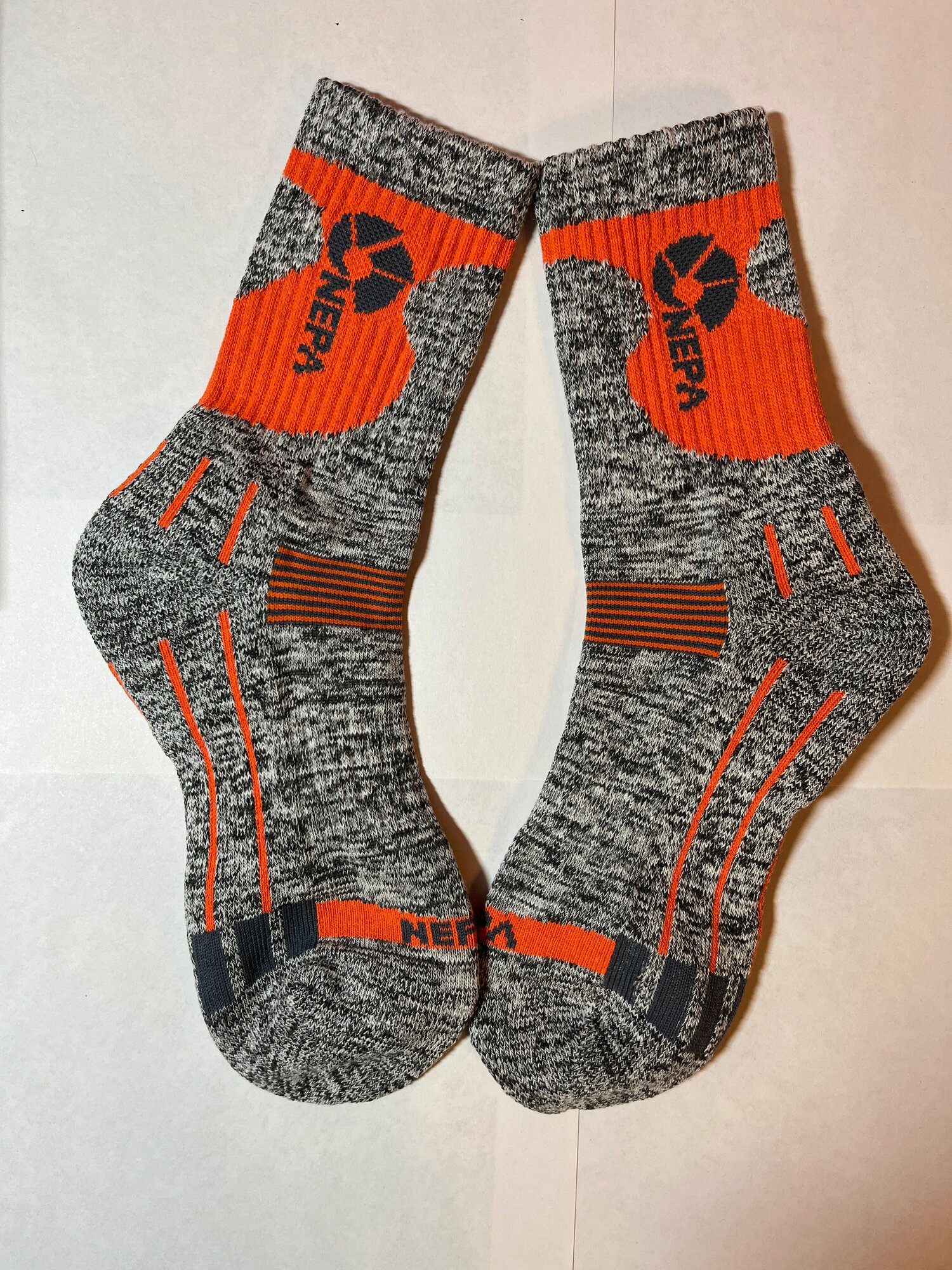 Носки NEPA, размер 24, оранжевый, серый — фото 1