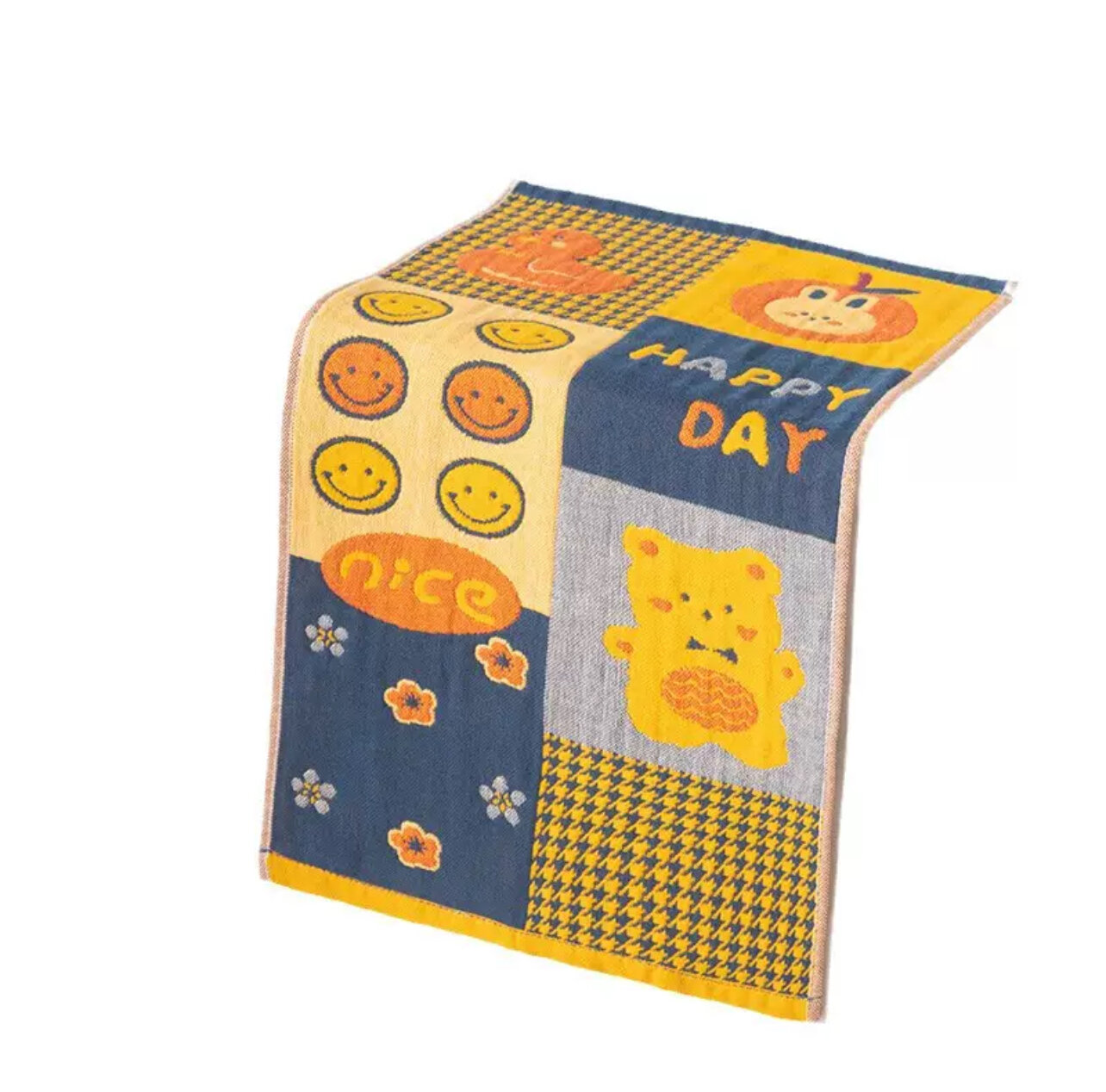 Детское полотенце из быстросохнущего муслина, 25 * 50 см 100% Хлопок