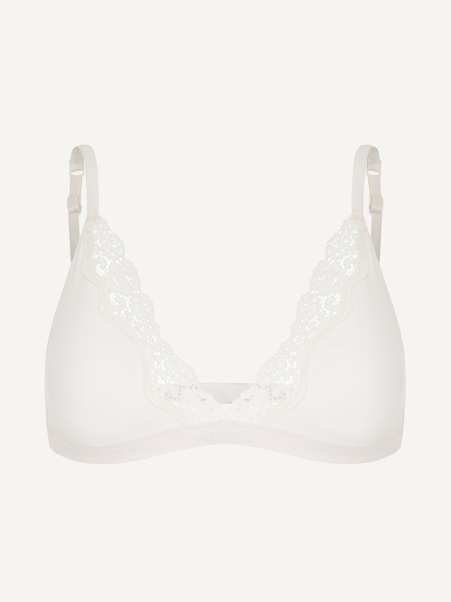 Бюстгальтер GUESS Eveline Triangle, размер M, белый