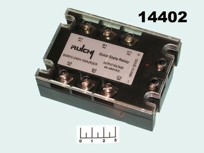 Оптореле трехфазное 3-32VDC 25A/480VAC 3SSR-RD3