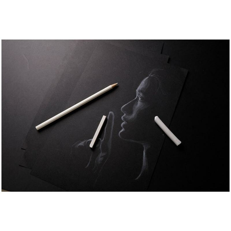 Скетчбук-склейка Clairefontaine "Carb'ON" А4 20 л 120 г, мелкозернистый, черный - фото №17