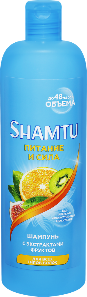 Шампунь для волос SHAMTU Питание и сила с экстрактами фруктов, 500мл