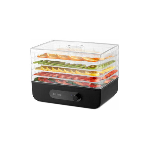 Сушка KITFORT Сушка для фруктов и овощей Kitfort КТ-1961-1 5под 400Вт черный 576000₽