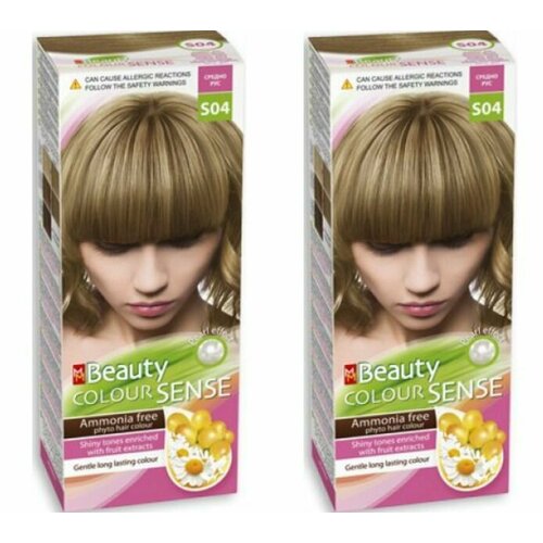 MISS MAGIC Краска для волос MM Beauty Color Sense тон S04 Средне-русый 2 шт 779₽
