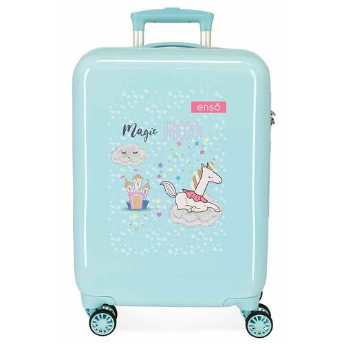 Чемодан Enso 9361721, размер S, голубой чемодан enso 9361722 размер s розовый
