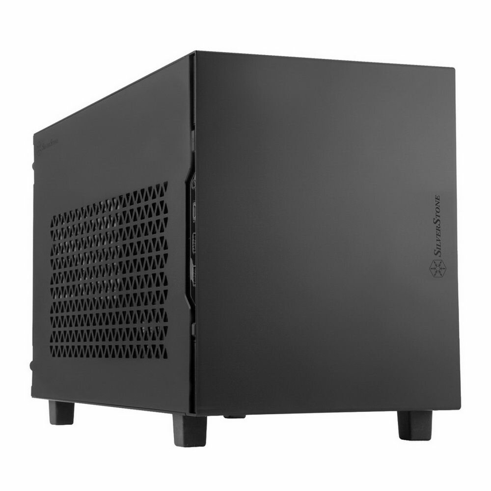 Silverstone Корпус Silverstone SST-SG15B Mini-ITX корпус-куб с алюминиевой передней панелью black (811246) SST-SG15B