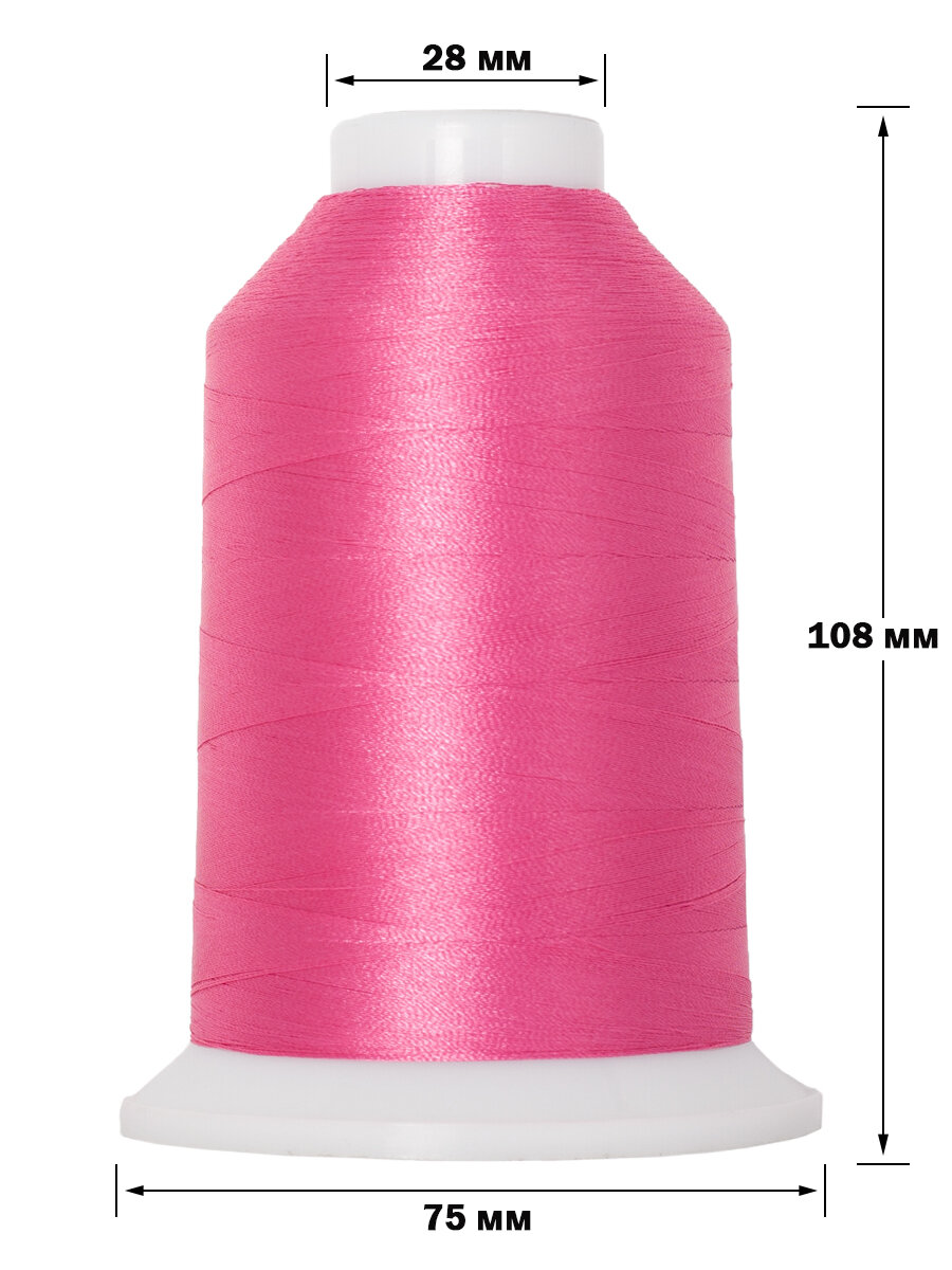 Нитки швейные для вышивания SAFIRA 120D/2, 5000м — фото 1