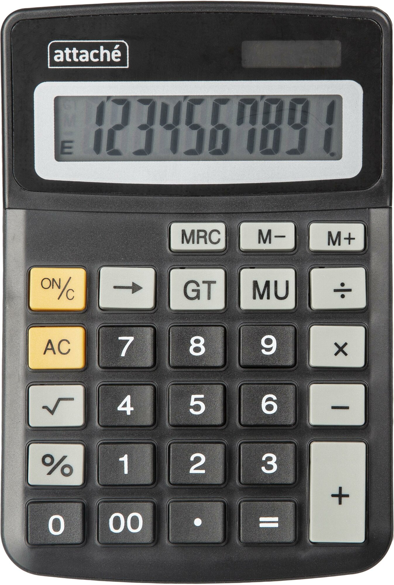 Калькулятор настольный компактный Attache ATC-777-10C 10-разрядный черный