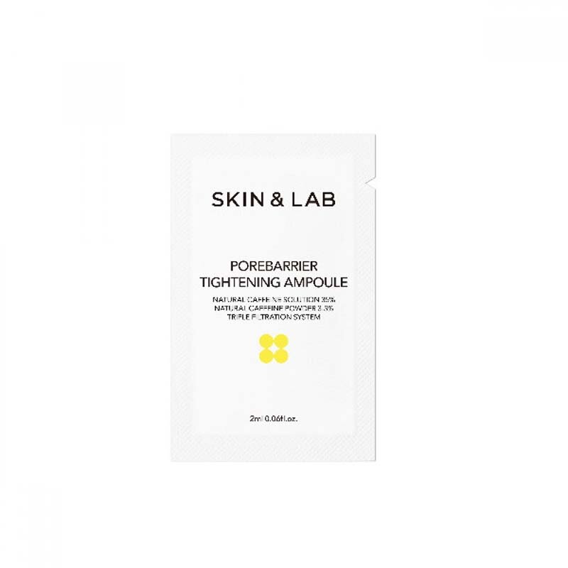 SKIN&LAB Porebarrier Tightening Ampoule [Sachet] Сужающая поры ампульная сыворотка для лица с натуральным кофеином 2мл