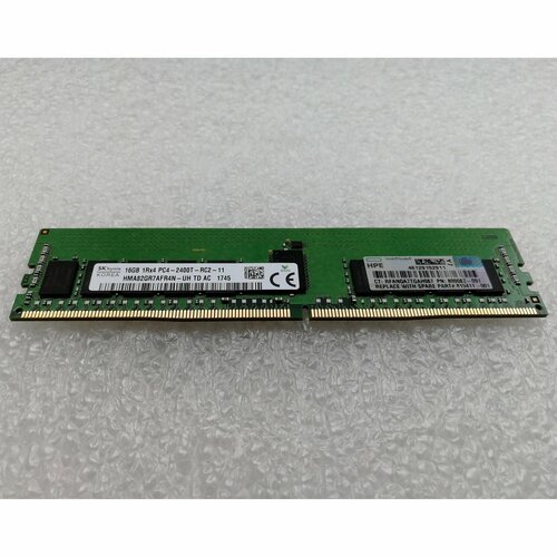 Оперативная память HP 805349-B21 16G 2400MHz DDR4 RDIMM серверная 819411-001, 809082-091 Single Rank x4 PC4-19200 CAS-17 оперативная память hp 16gb 805349 b21