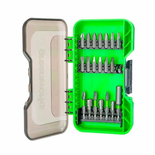 Набор бит в кейсе Greenworks 20 предметов 1680₽