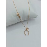 Цепь с золотым кулоном подковы от Xuping Jewelry
