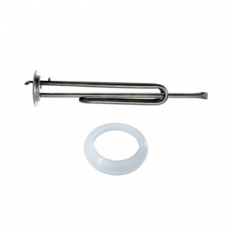 фото Комплект ТЭН RF 1500W, итатэн, D64мм, М6, клеммы под винт М4, L295мм, 220V + прокладка, 20049K1