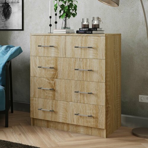 Комод Классика 5 ящиков 800х800 Сонома 9118₽