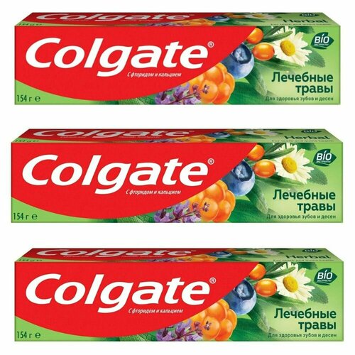 Colgate Зубная паста Лечебные Травы, 100 мл, 3 шт зубная паста colgate лечебные травы 1 шт