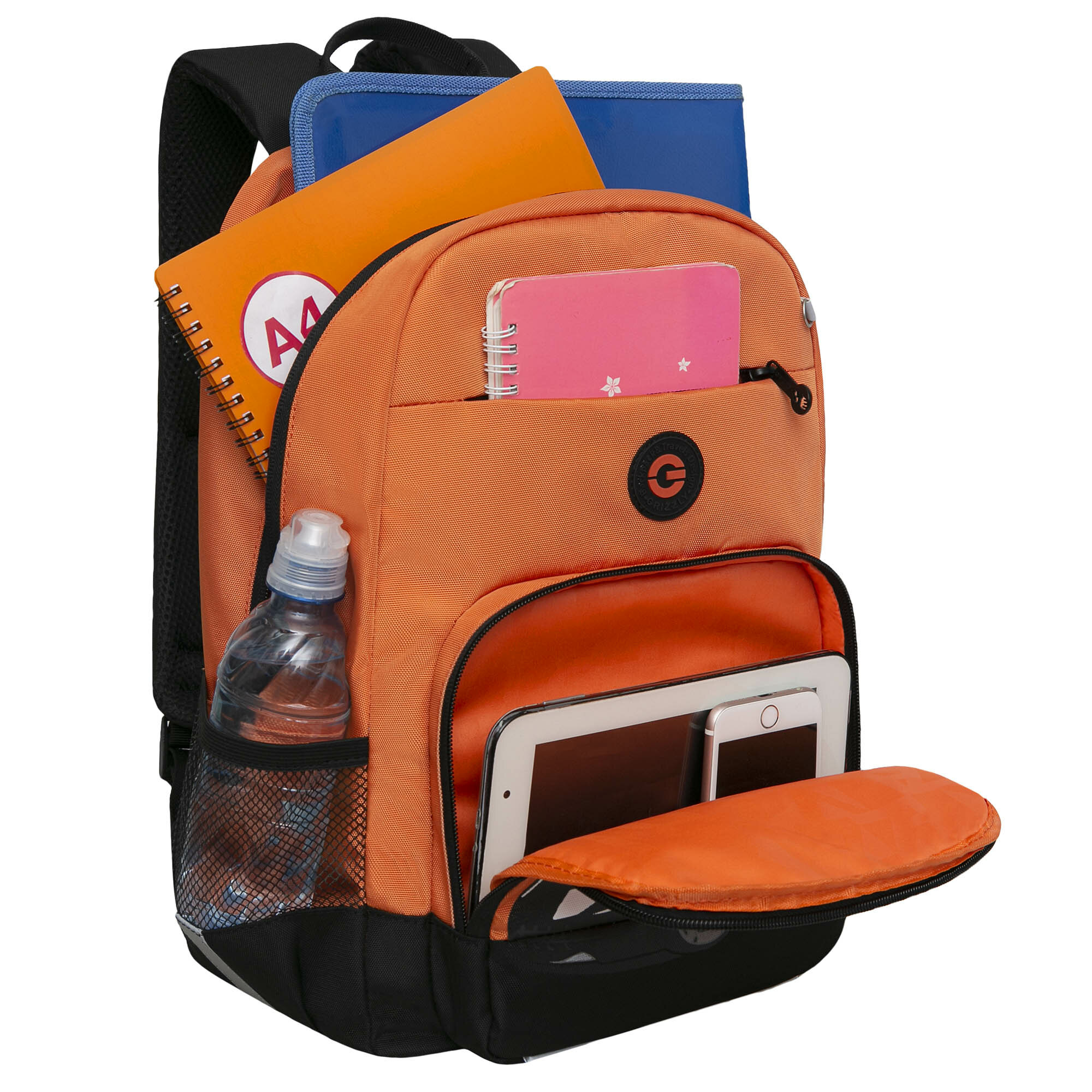 Рюкзак школьный с карманом для ноутбука 13", анатомической спинкой, для мальчика RB-355-1/3
