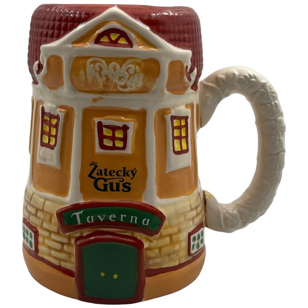 фото Пивная кружка "Taverna. Zatecky Gus", 0.5 л, керамика, 2009-2015 гг, Россия-Чехия