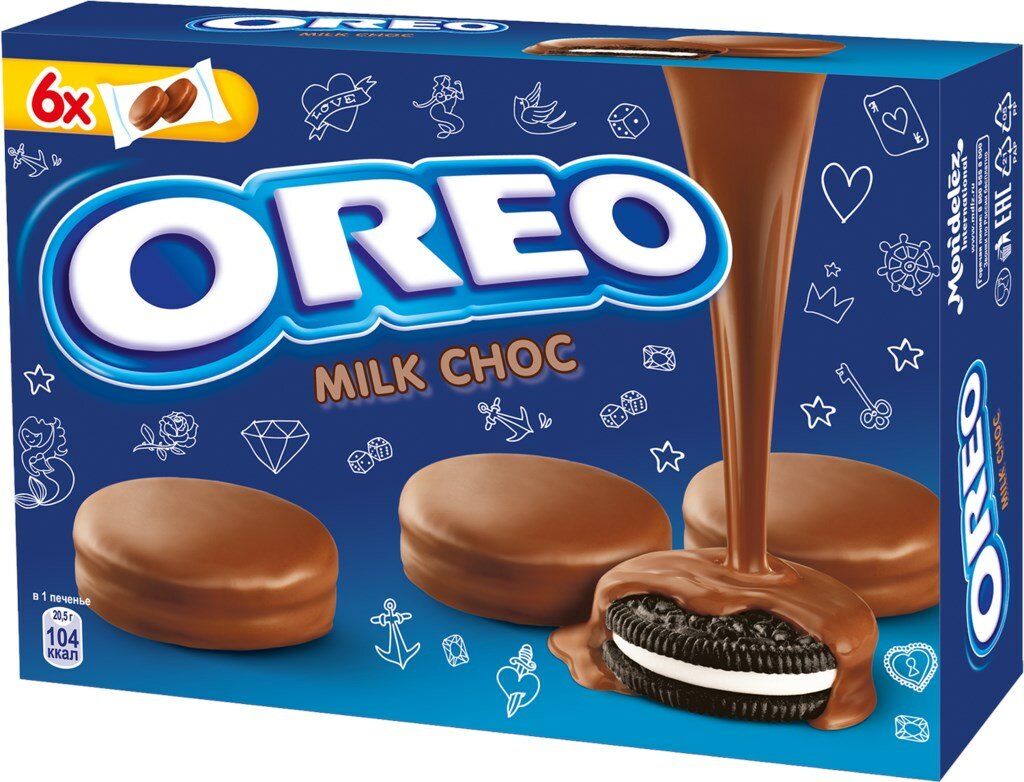 Печенье OREO Milk Choc / Орео в Молочном Шоколаде 246 г. (Испания)