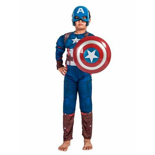 морф костюм капитан америка 11278 190 200 см Костюм Капитан Америка