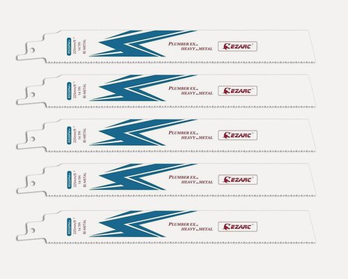 Изображение товара Кобальтовые усиленные полотна по металлу 14TPI 225мм EZARC для сабельной пилы 5шт