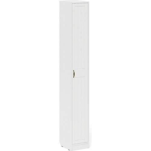 Прихожая Мебельный двор П-6 Пенал цвет белая шагреньфасады МДФ белое дерево фрезеровка прованс 1024752 6692₽