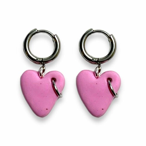 Серьги конго DARIDARI, розовый