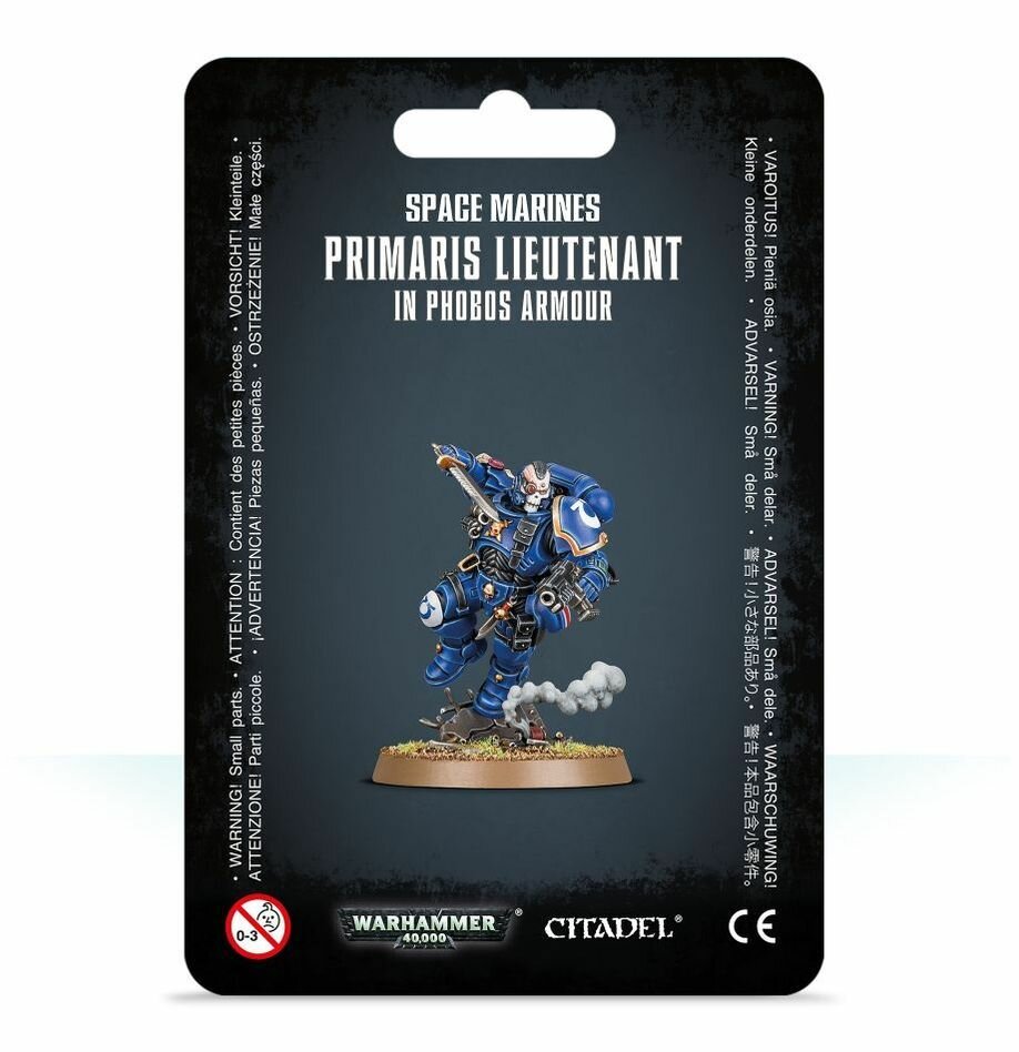 Набор миниатюр для настольной игры Warhammer 40000 - Space Marines Primaris Lieutenant in Reiver Armour